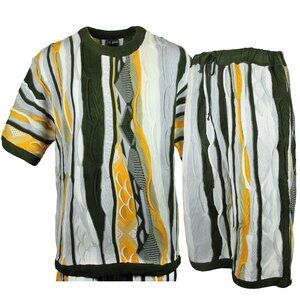 Men's Fashion Crew Neck Two piece Set